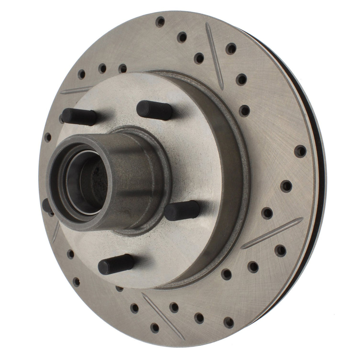 StopTech Select Sport Drilled And Slotted Brake Rotor; Front Left