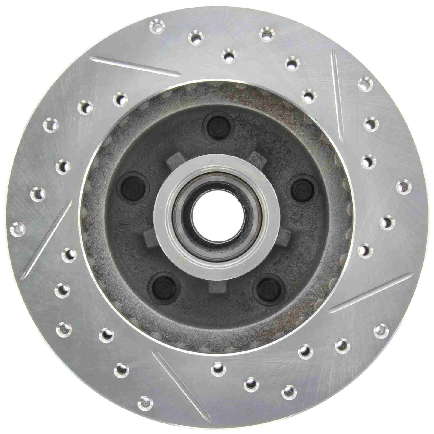StopTech Select Sport Drilled And Slotted Brake Rotor; Front Right
