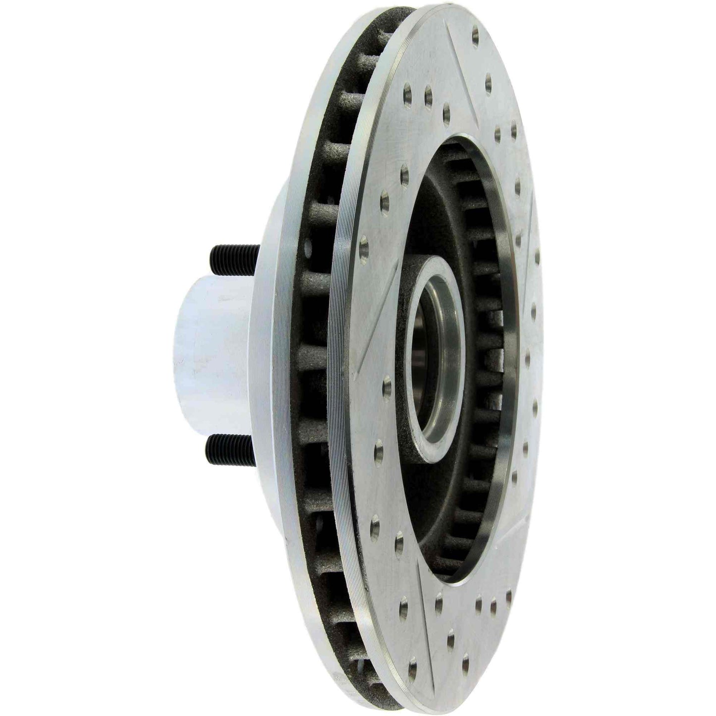 StopTech Select Sport Drilled And Slotted Brake Rotor; Front Right