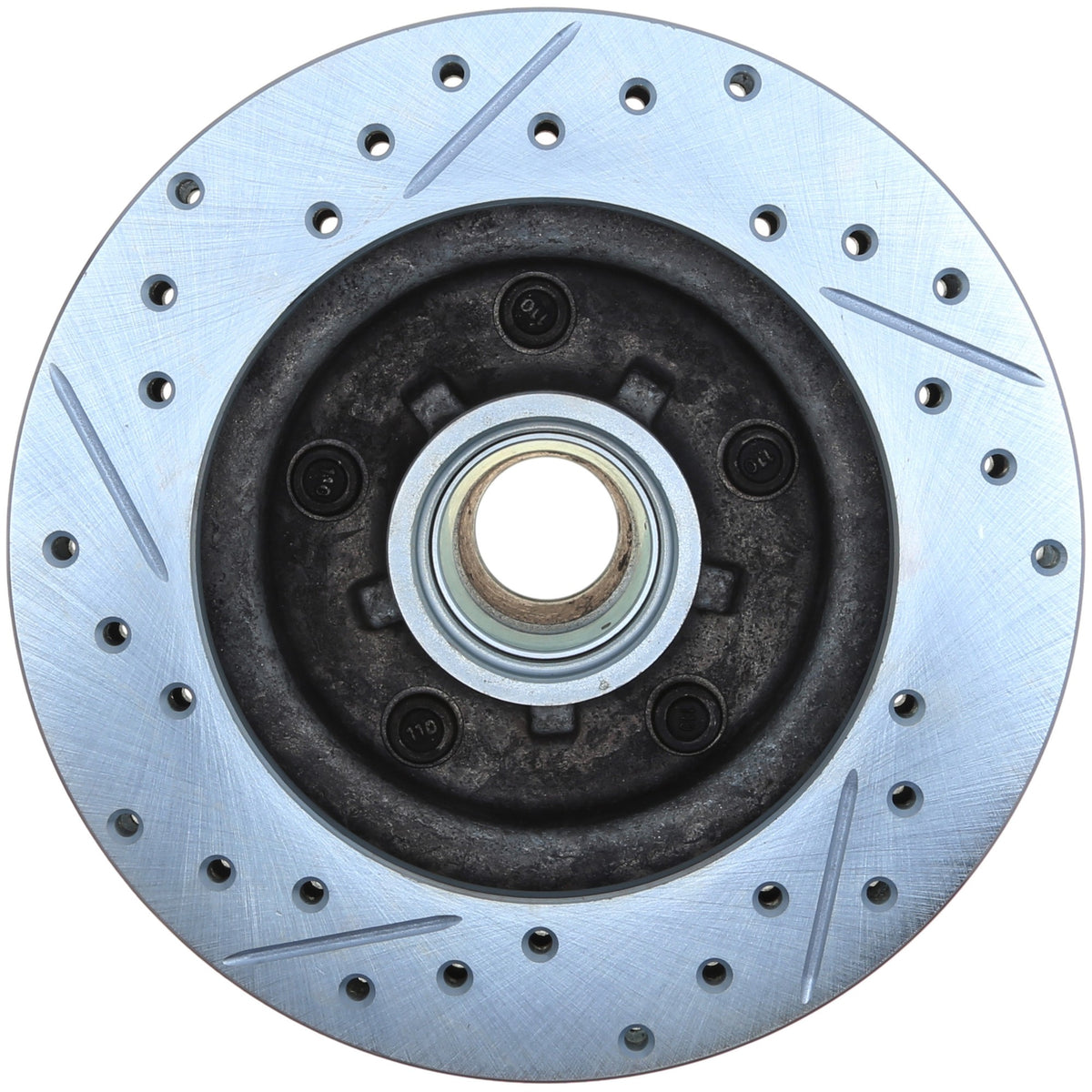 StopTech Select Sport Drilled And Slotted Brake Rotor; Front Left