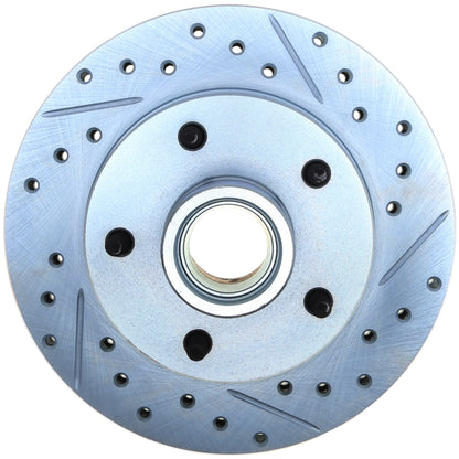 StopTech Select Sport Drilled And Slotted Brake Rotor; Front Left