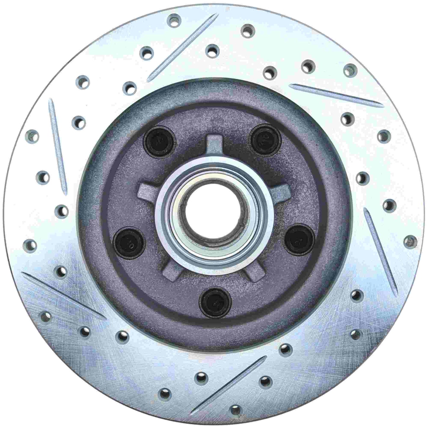 StopTech Select Sport Drilled And Slotted Brake Rotor; Front Right