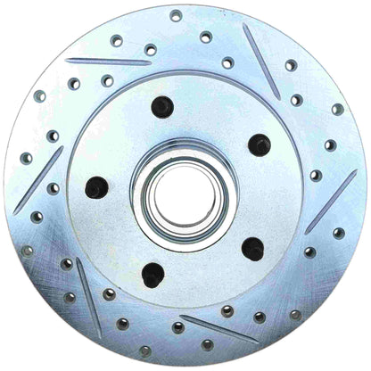 StopTech Select Sport Drilled And Slotted Brake Rotor; Front Right