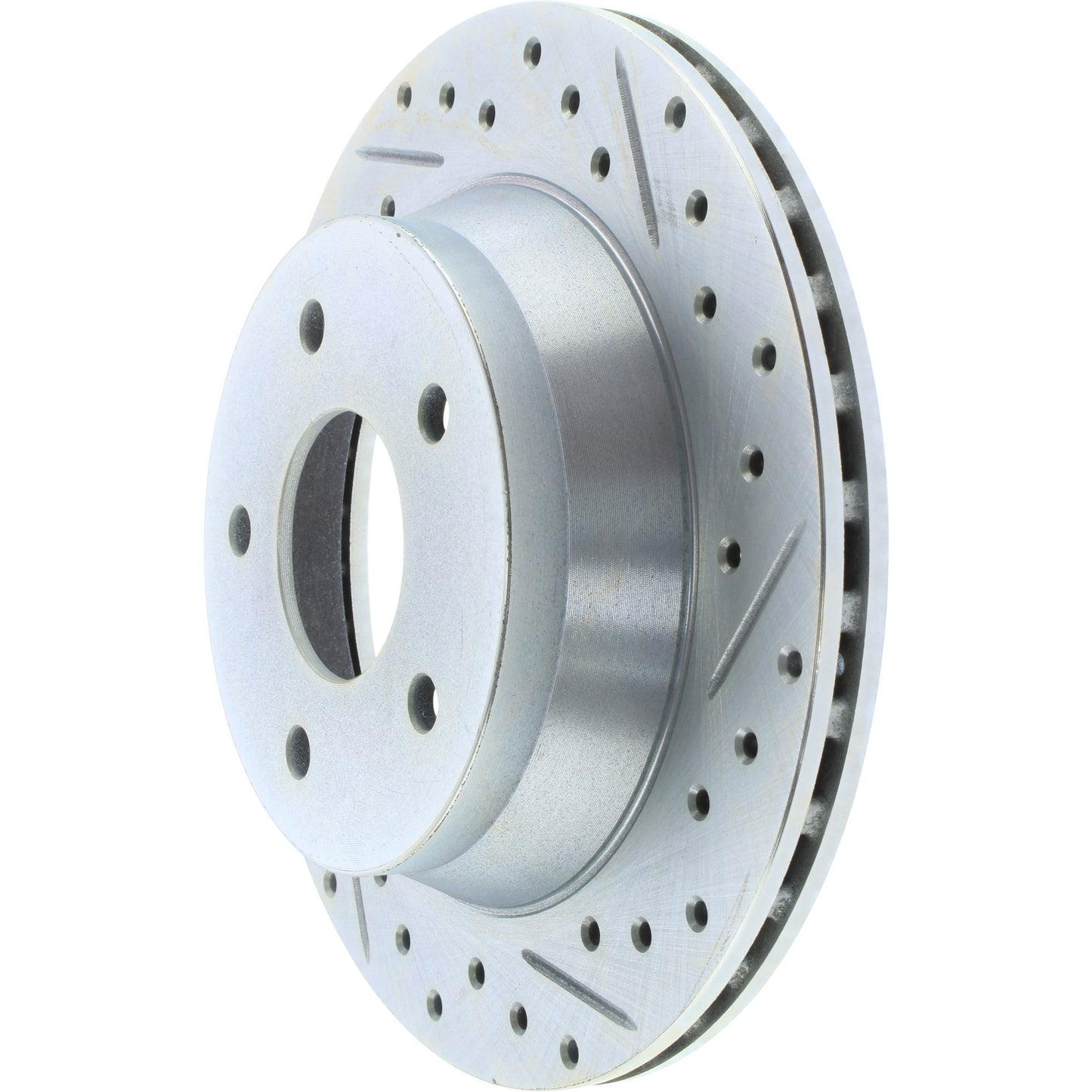 StopTech Select Sport Drilled And Slotted Brake Rotor; Front Left
