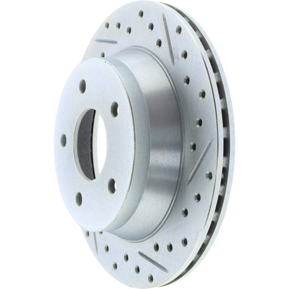 StopTech Select Sport Drilled And Slotted Brake Rotor; Front Left