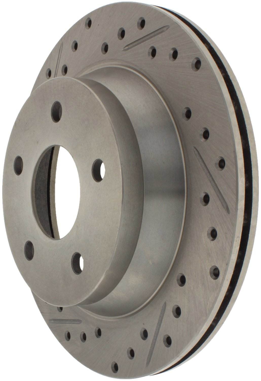 StopTech Select Sport Drilled And Slotted Brake Rotor; Front Right