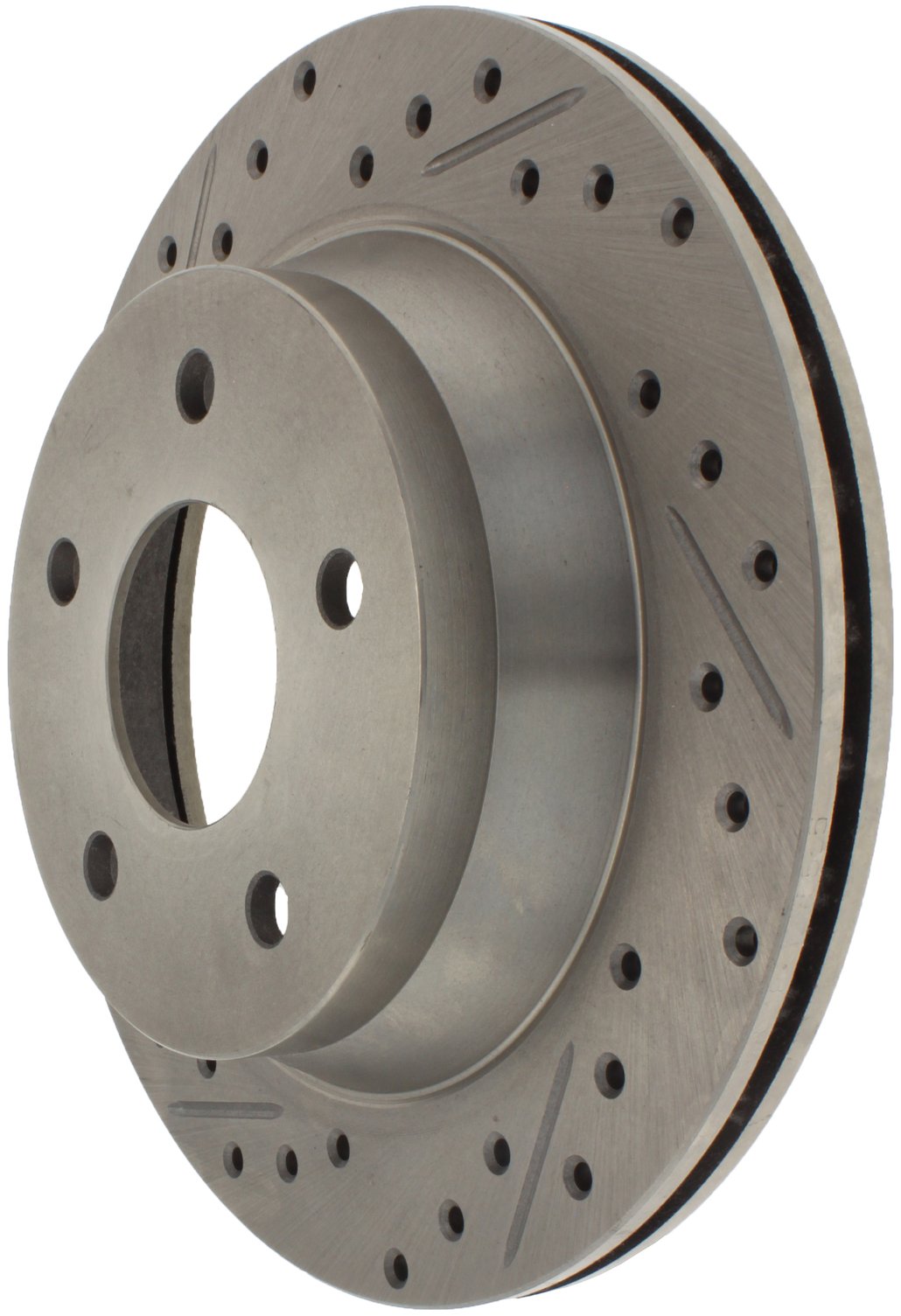 StopTech Select Sport Drilled And Slotted Brake Rotor; Front Right