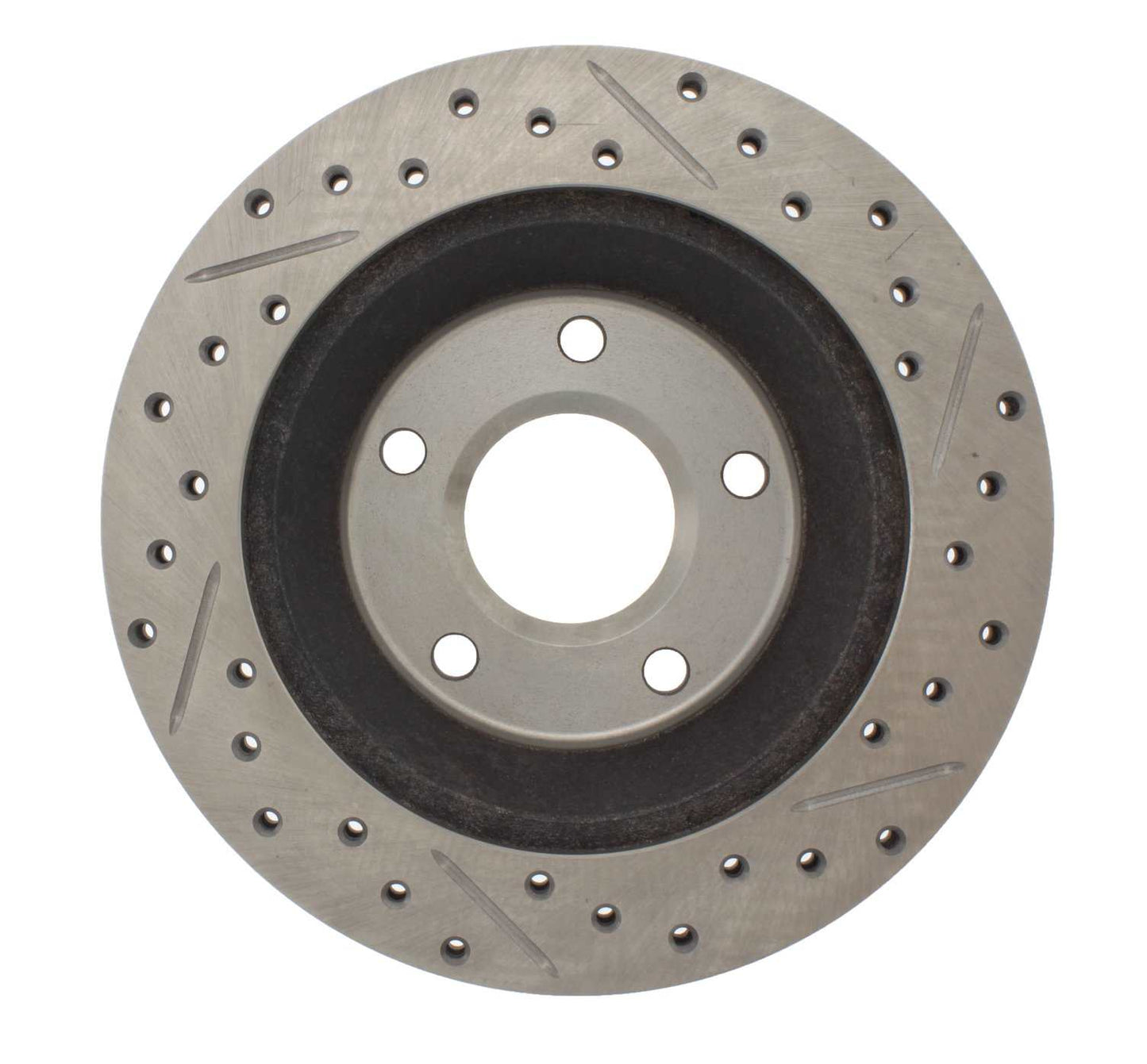 StopTech Select Sport Drilled And Slotted Brake Rotor; Front Right
