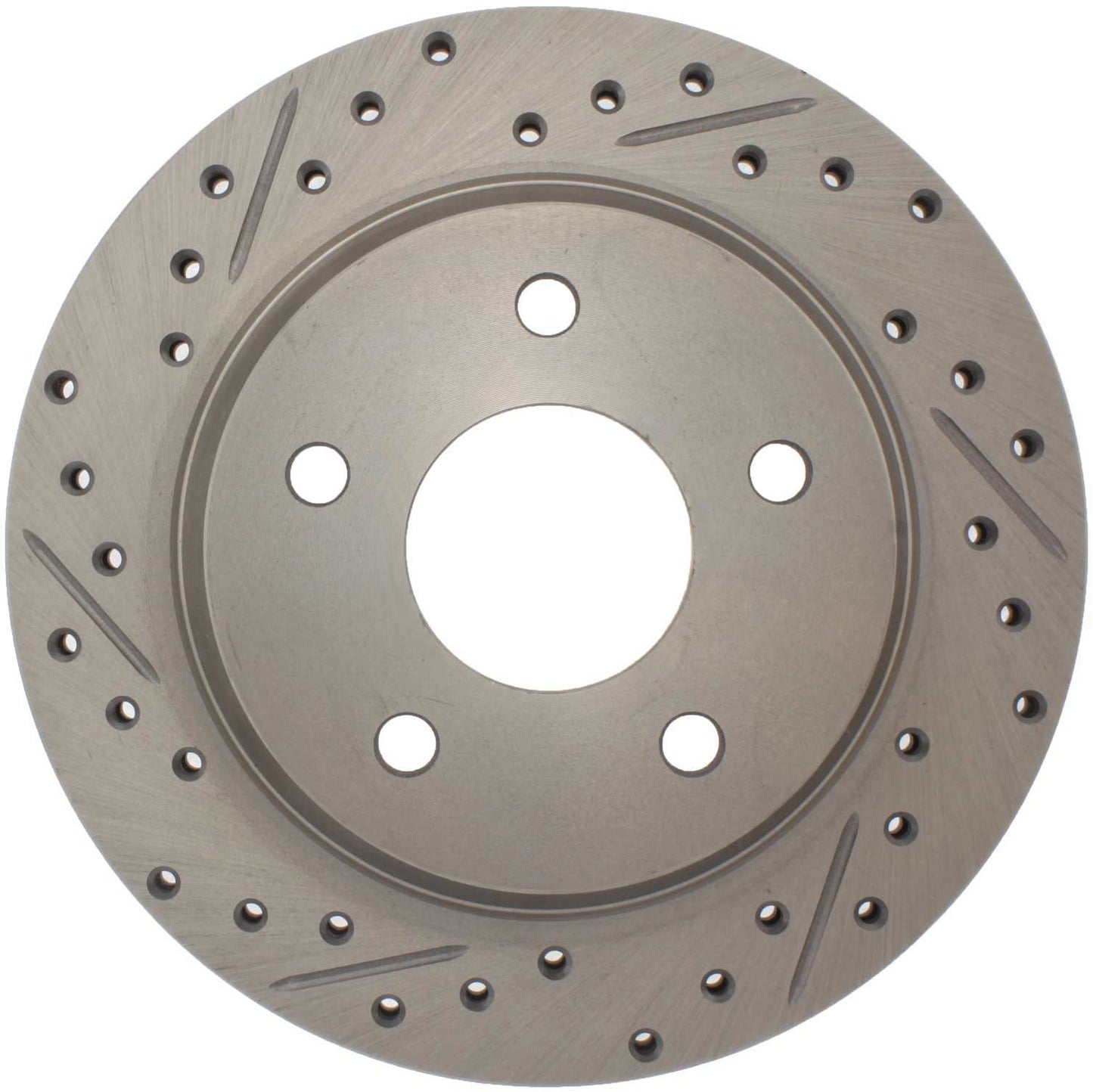 StopTech Select Sport Drilled And Slotted Brake Rotor; Front Right