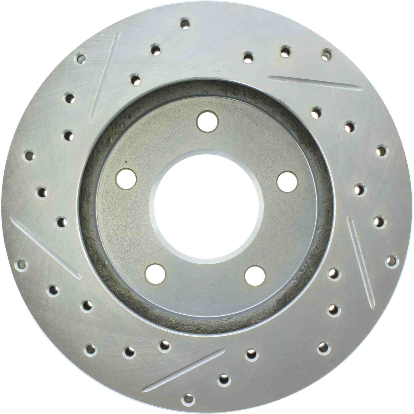 StopTech Select Sport Drilled And Slotted Brake Rotor; Front Left