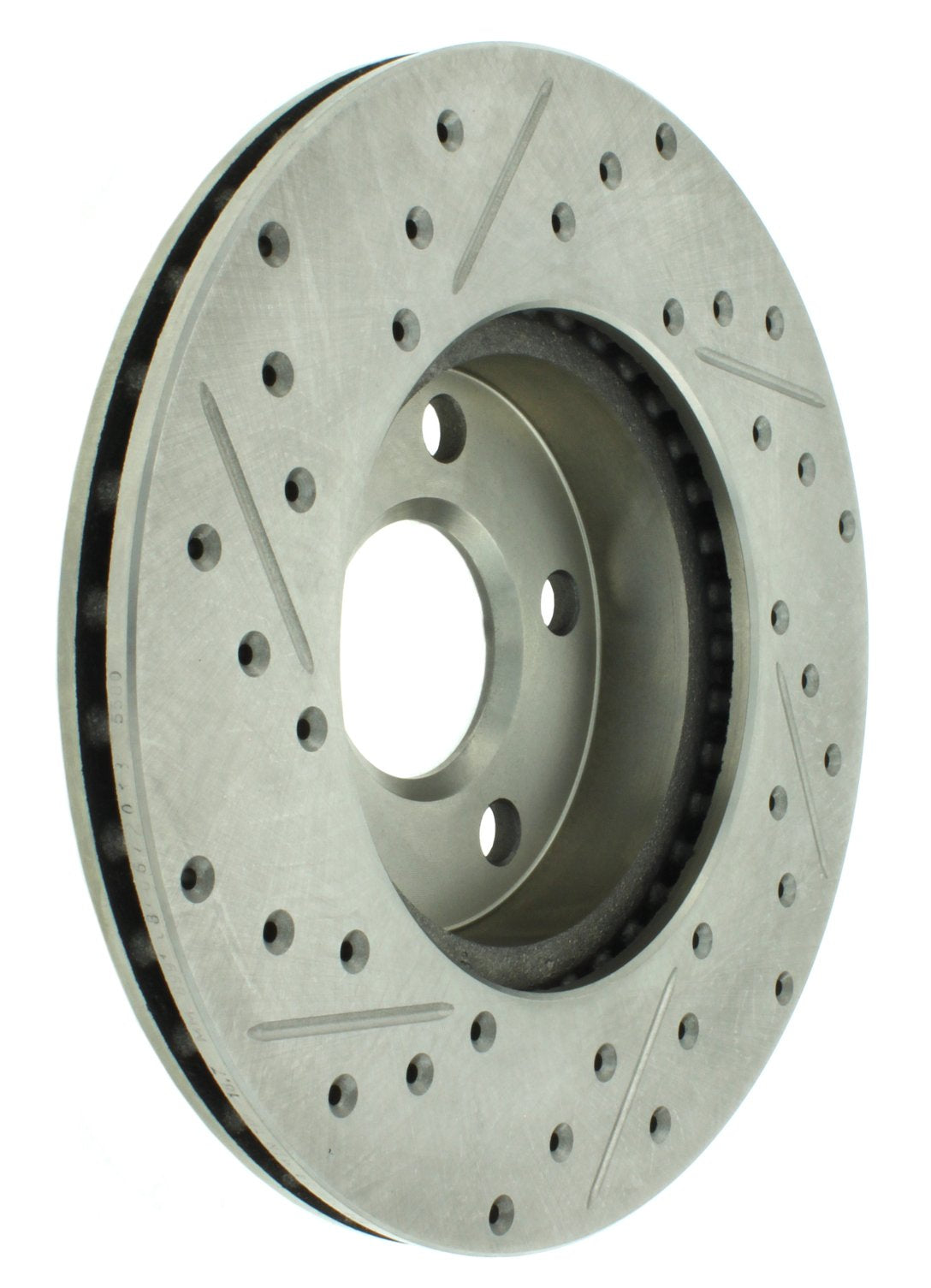 StopTech Select Sport Drilled And Slotted Brake Rotor; Front Left