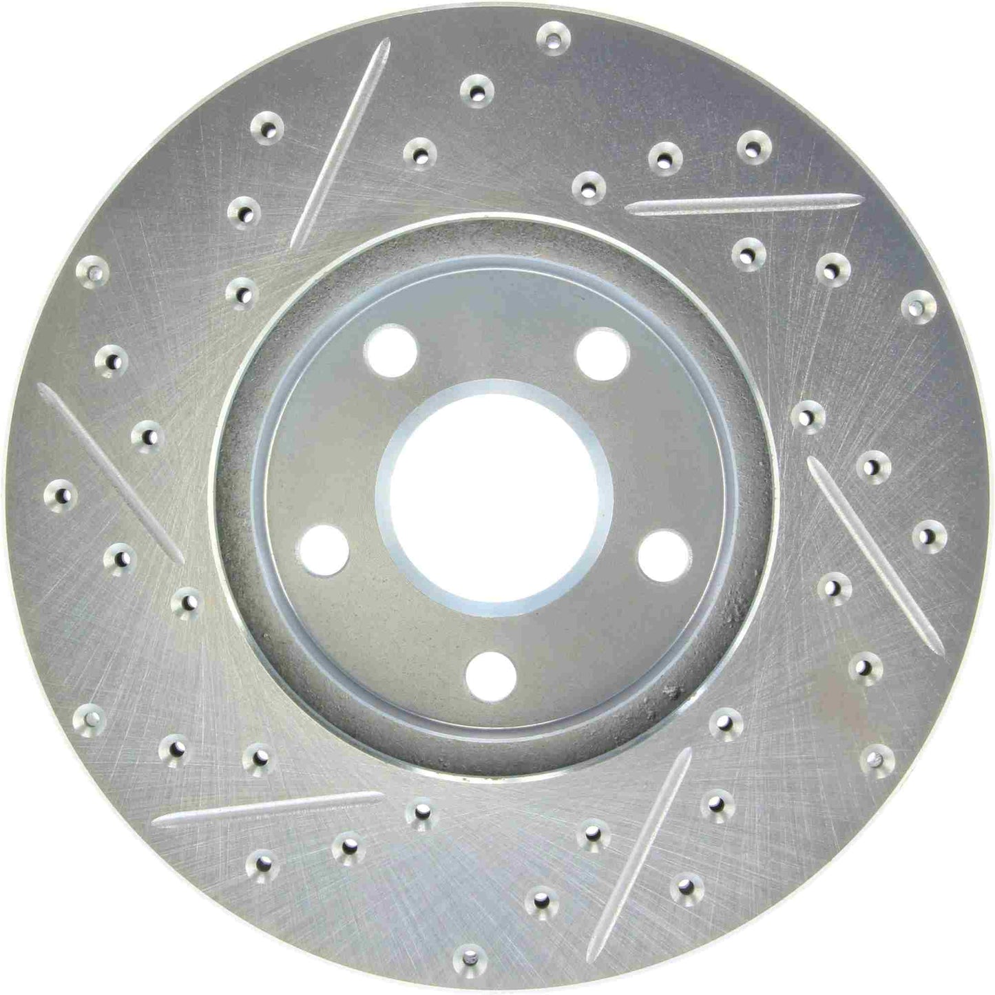 StopTech Select Sport Drilled And Slotted Brake Rotor; Front Left