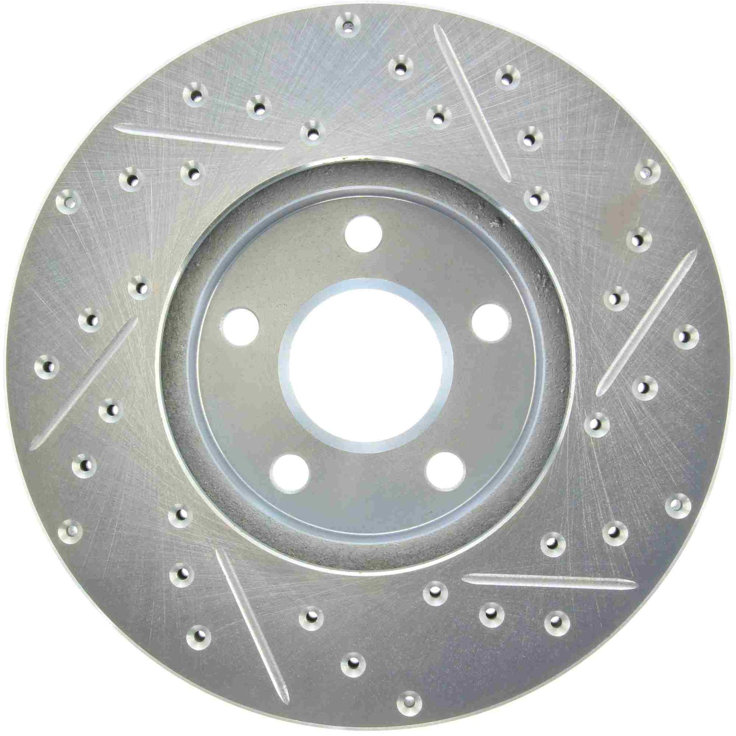 StopTech Select Sport Drilled And Slotted Brake Rotor; Front Right