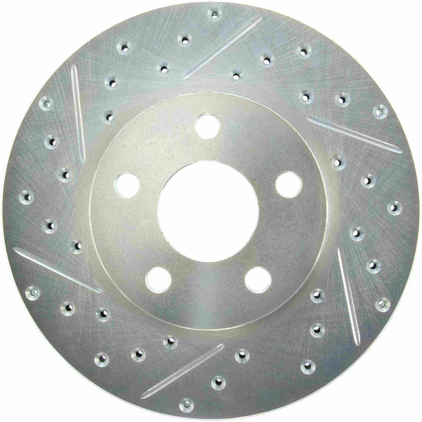 StopTech Select Sport Drilled And Slotted Brake Rotor; Front Right