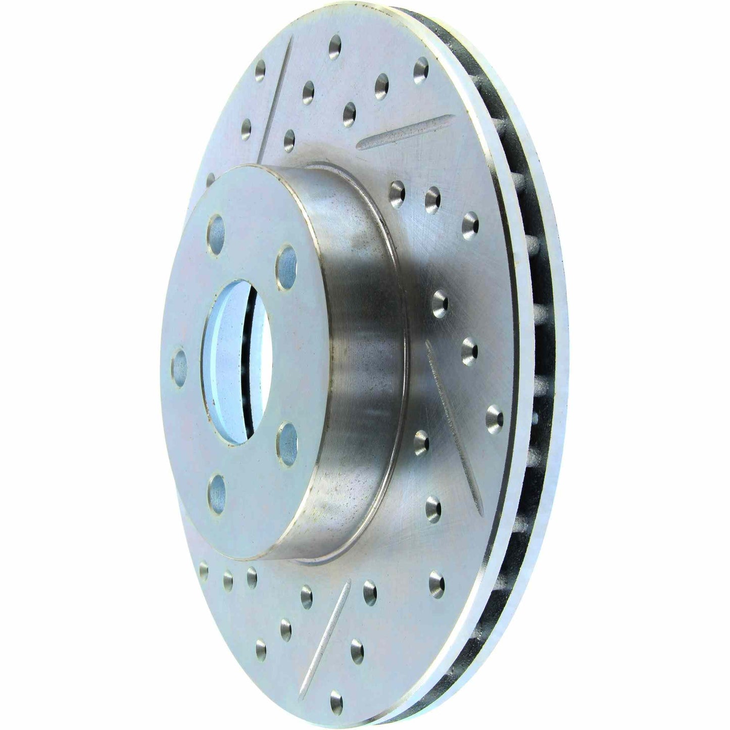 StopTech Select Sport Drilled And Slotted Brake Rotor; Front Right