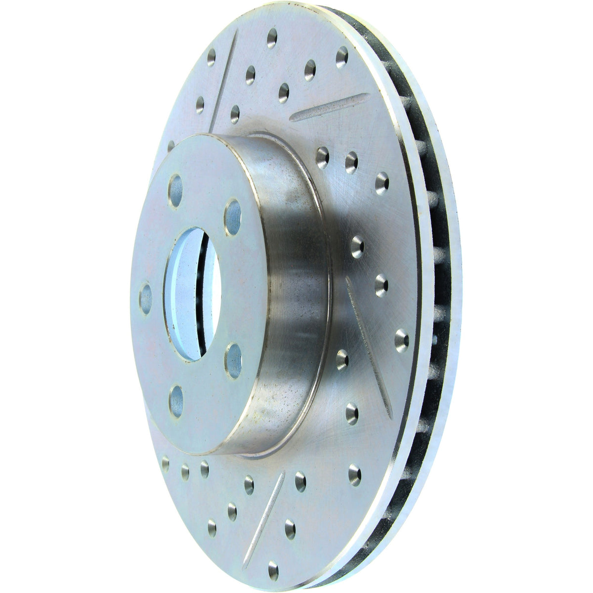 StopTech Select Sport Drilled And Slotted Brake Rotor; Front Right