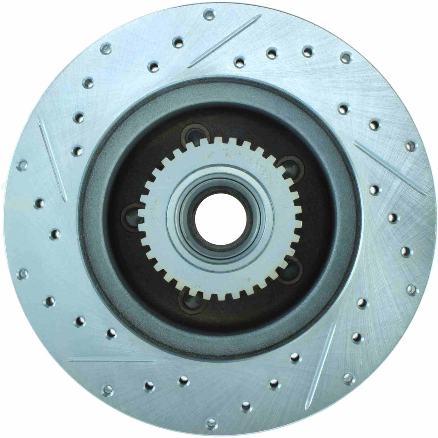 StopTech Select Sport Drilled And Slotted Brake Rotor; Front Left