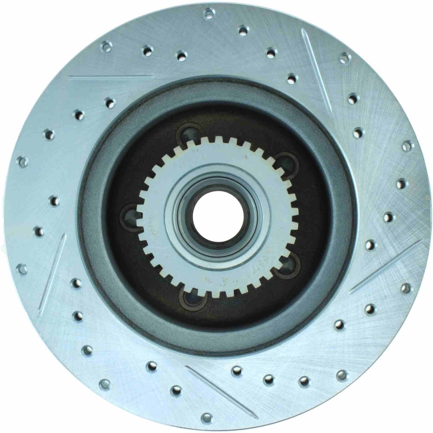 StopTech Select Sport Drilled And Slotted Brake Rotor; Front Right
