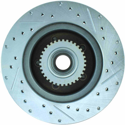 StopTech Select Sport Drilled And Slotted Brake Rotor; Front Right