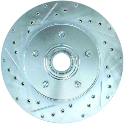 StopTech Select Sport Drilled And Slotted Brake Rotor; Front Right