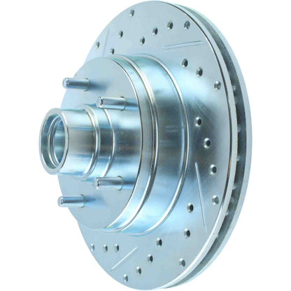 StopTech Select Sport Drilled And Slotted Brake Rotor; Front Right