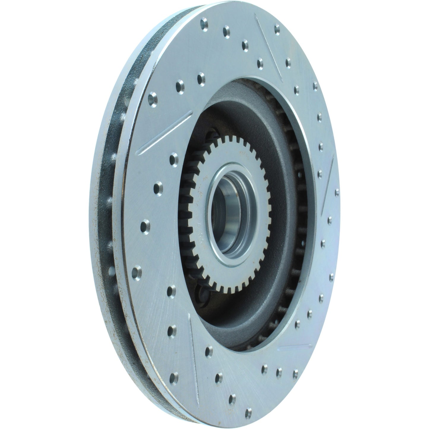 StopTech Select Sport Drilled And Slotted Brake Rotor; Front Right