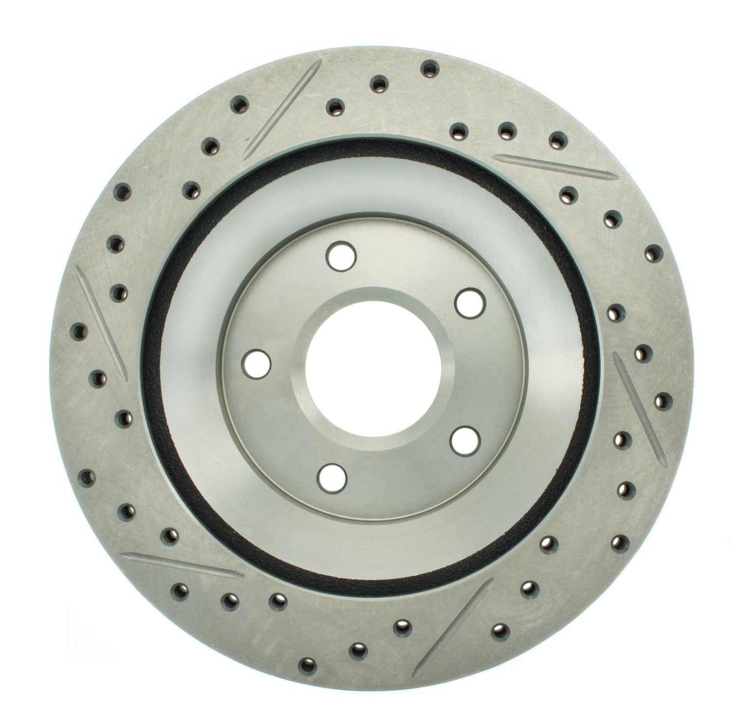 StopTech Select Sport Drilled And Slotted Brake Rotor; Front Left