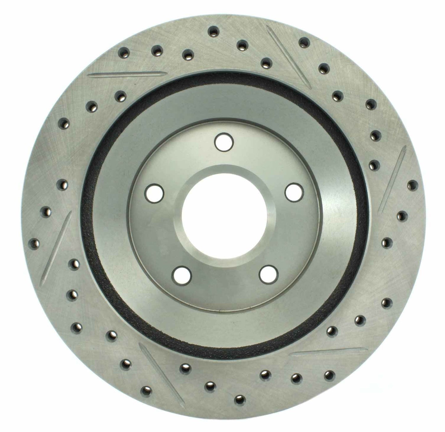 StopTech Select Sport Drilled And Slotted Brake Rotor; Front Right