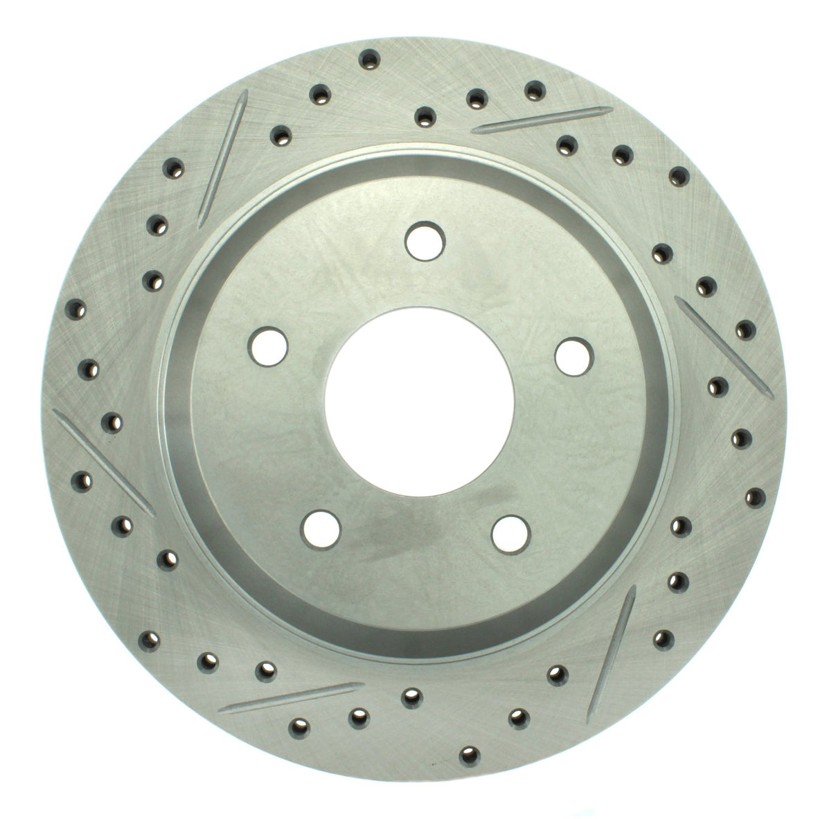 StopTech Select Sport Drilled And Slotted Brake Rotor; Front Right