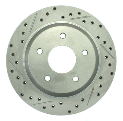StopTech Select Sport Drilled And Slotted Brake Rotor; Front Right