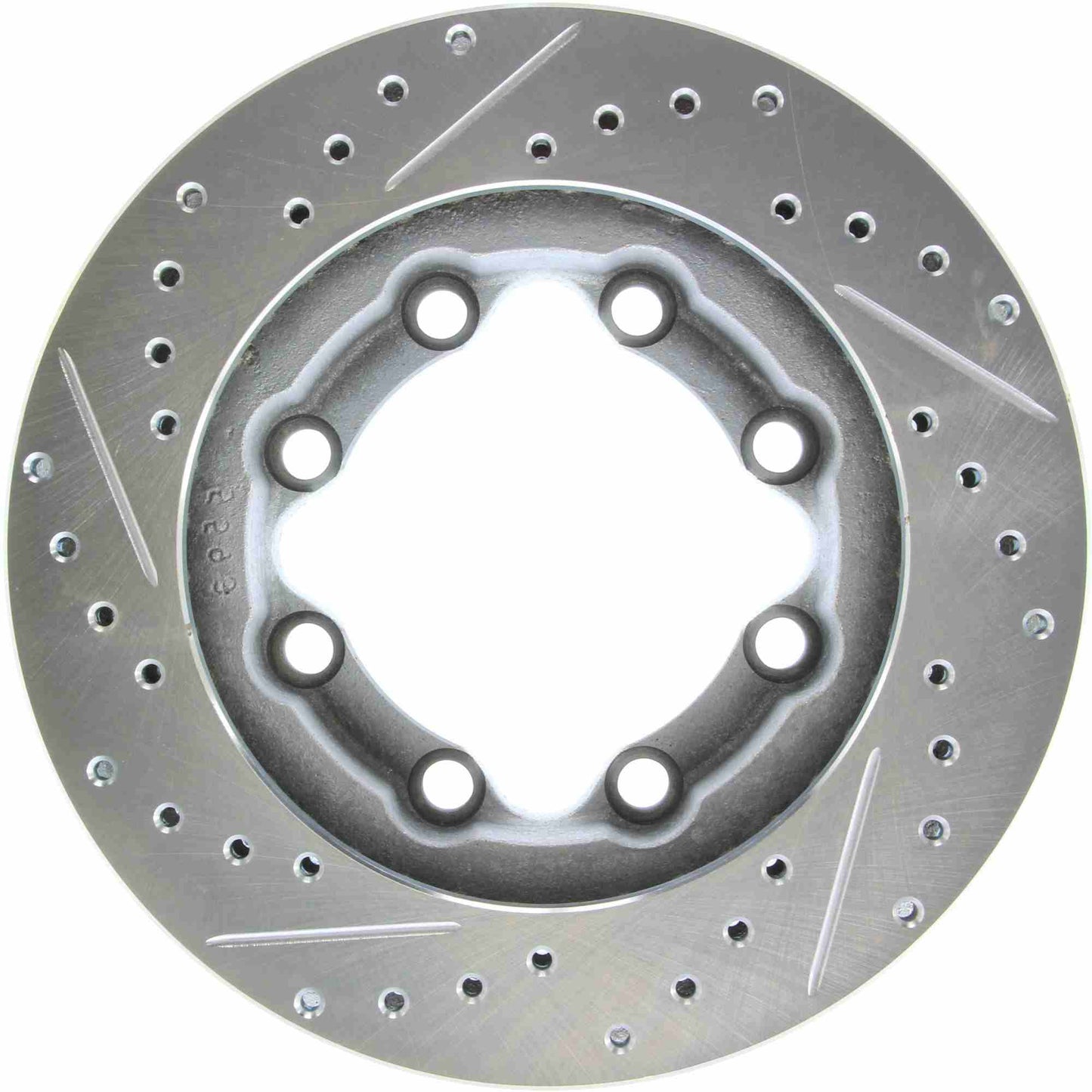 StopTech Select Sport Drilled And Slotted Brake Rotor; Front Left