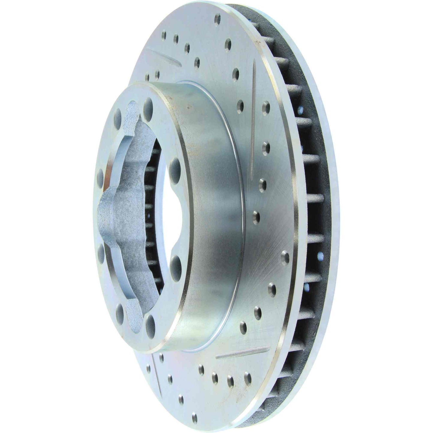 StopTech Select Sport Drilled And Slotted Brake Rotor; Front Left