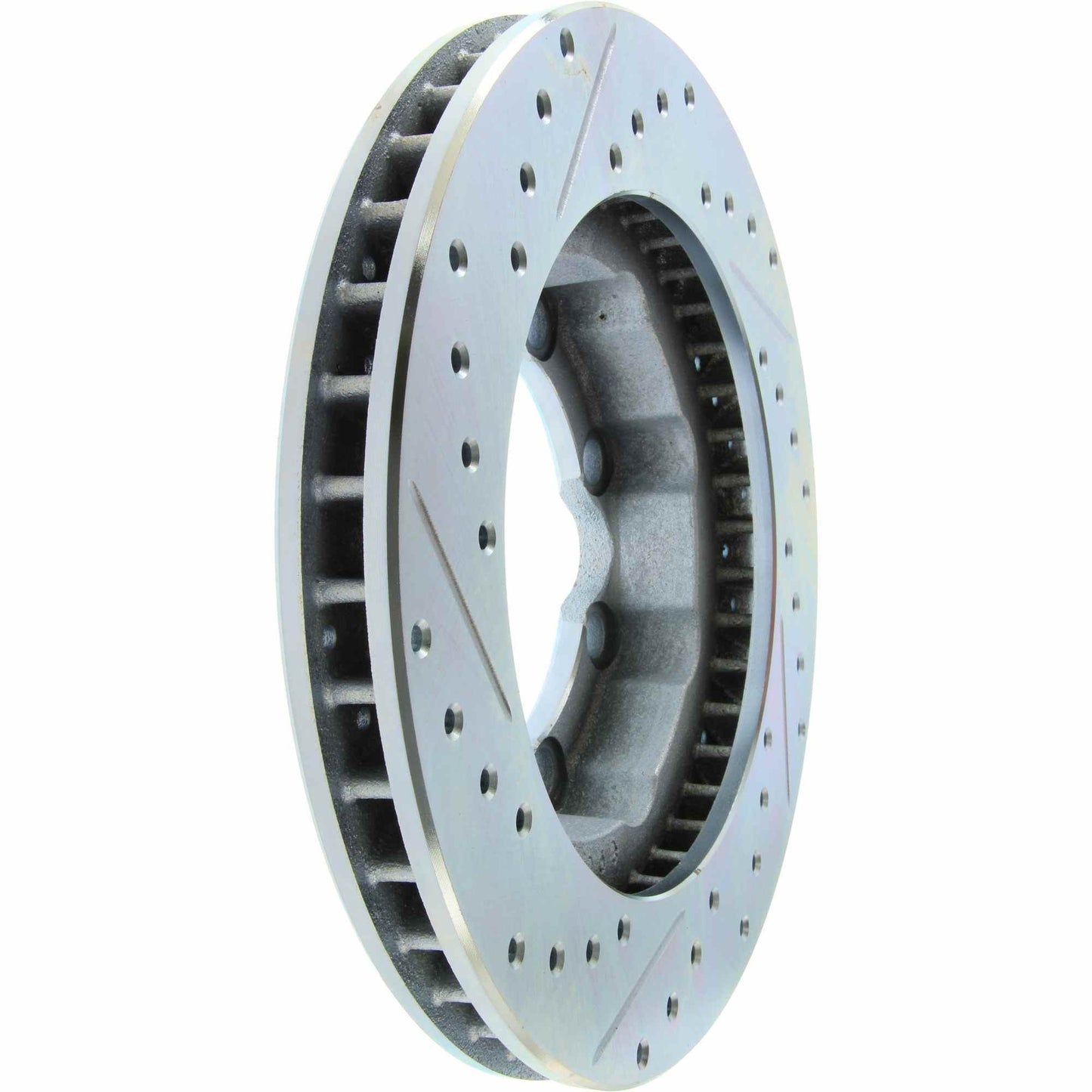 StopTech Select Sport Drilled And Slotted Brake Rotor; Front Left