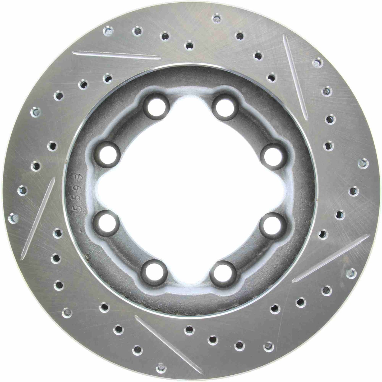 StopTech Select Sport Drilled And Slotted Brake Rotor; Front Right