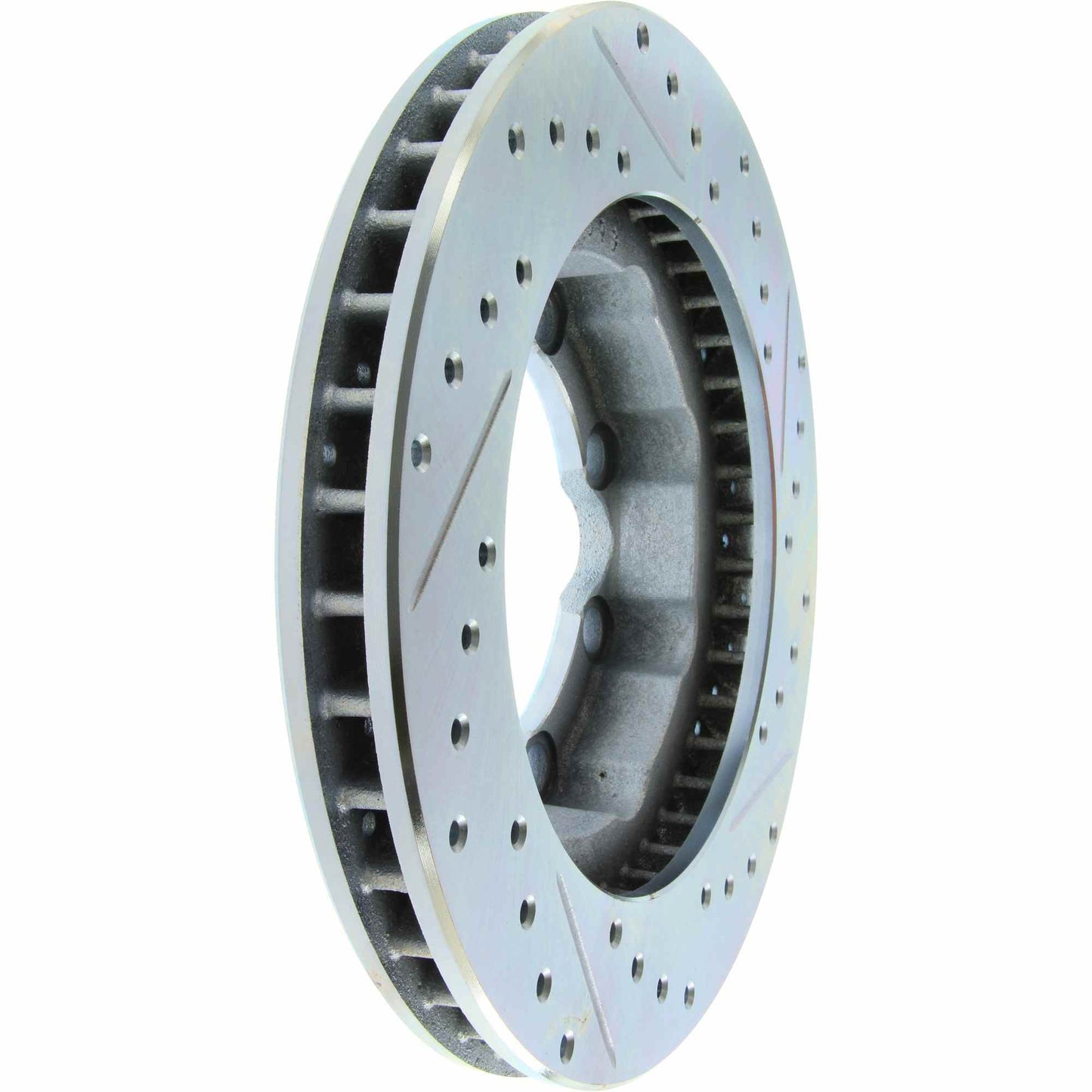 StopTech Select Sport Drilled And Slotted Brake Rotor; Front Right