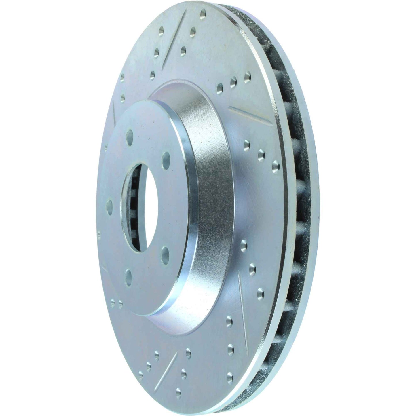 StopTech Select Sport Drilled And Slotted Brake Rotor; Front Right