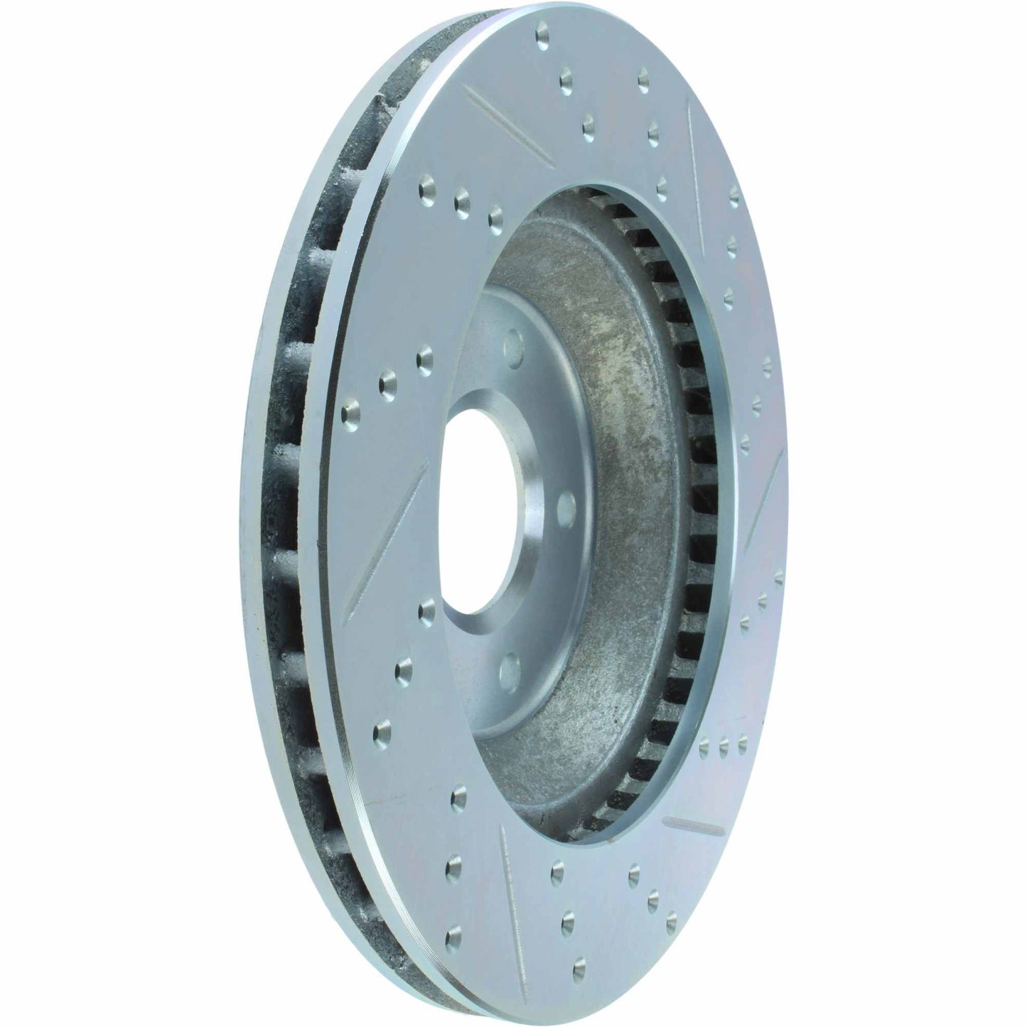 StopTech Select Sport Drilled And Slotted Brake Rotor; Front Right