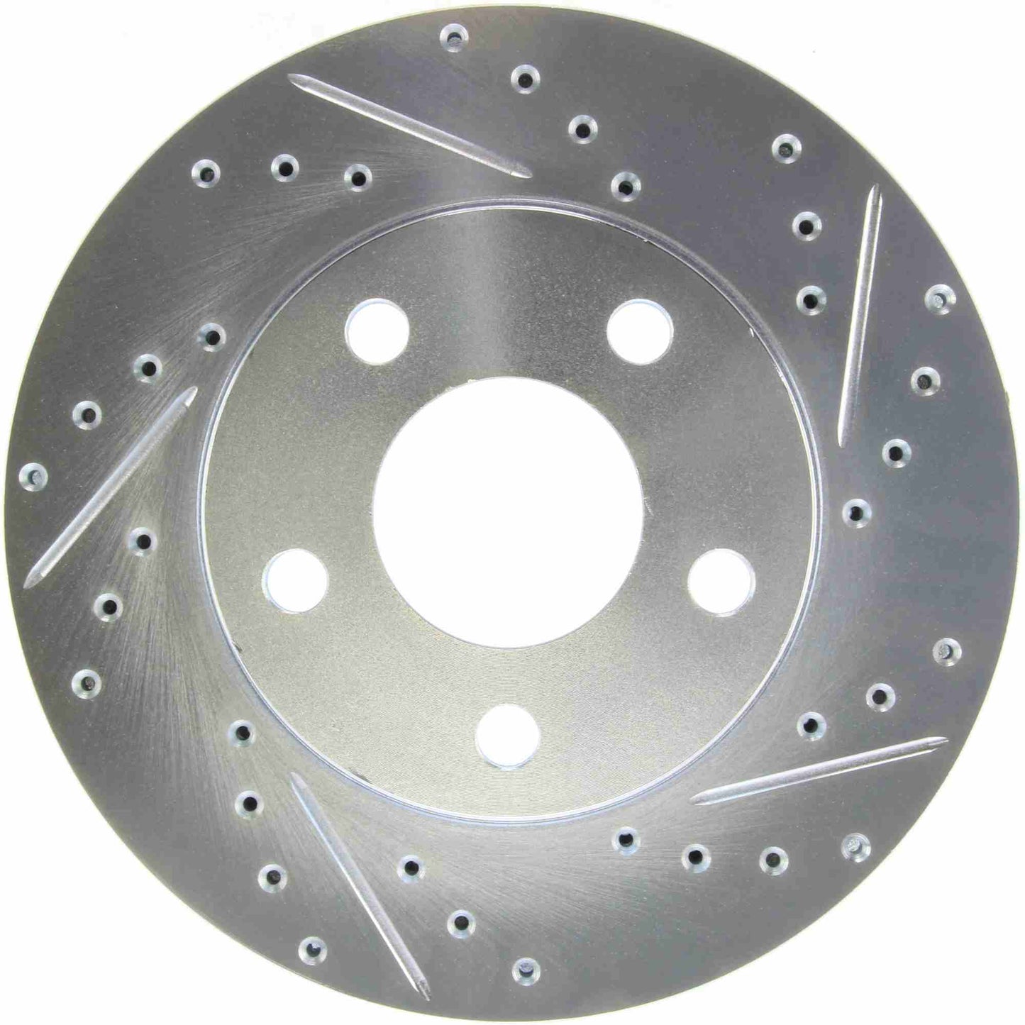 StopTech Select Sport Drilled And Slotted Brake Rotor; Front Left