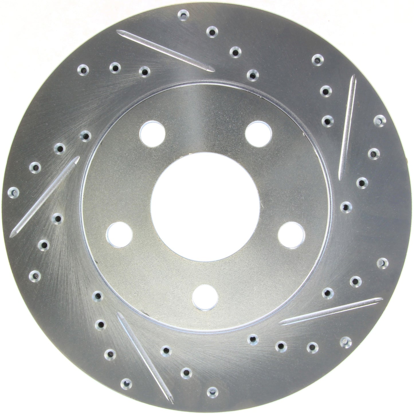 StopTech Select Sport Drilled And Slotted Brake Rotor; Front Left
