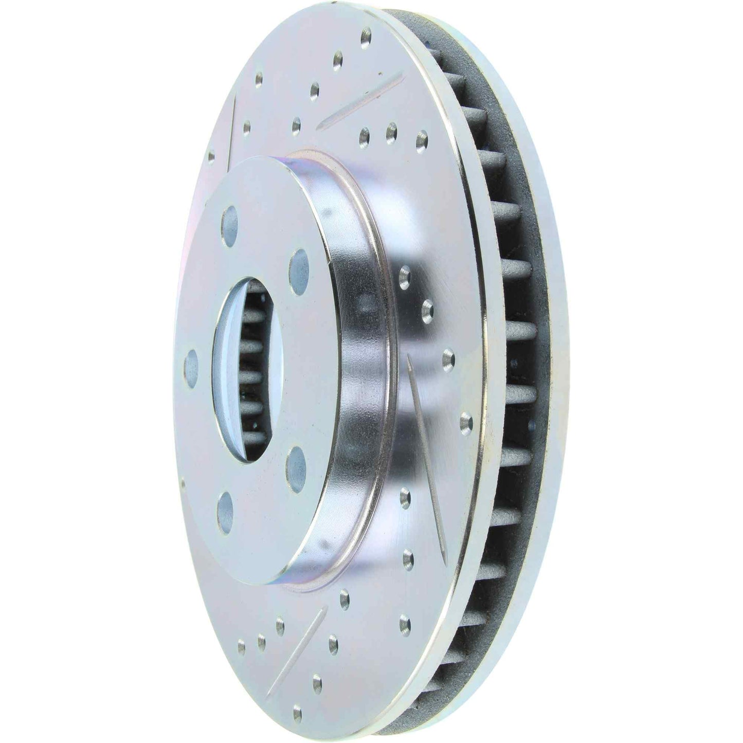 StopTech Select Sport Drilled And Slotted Brake Rotor; Front Right