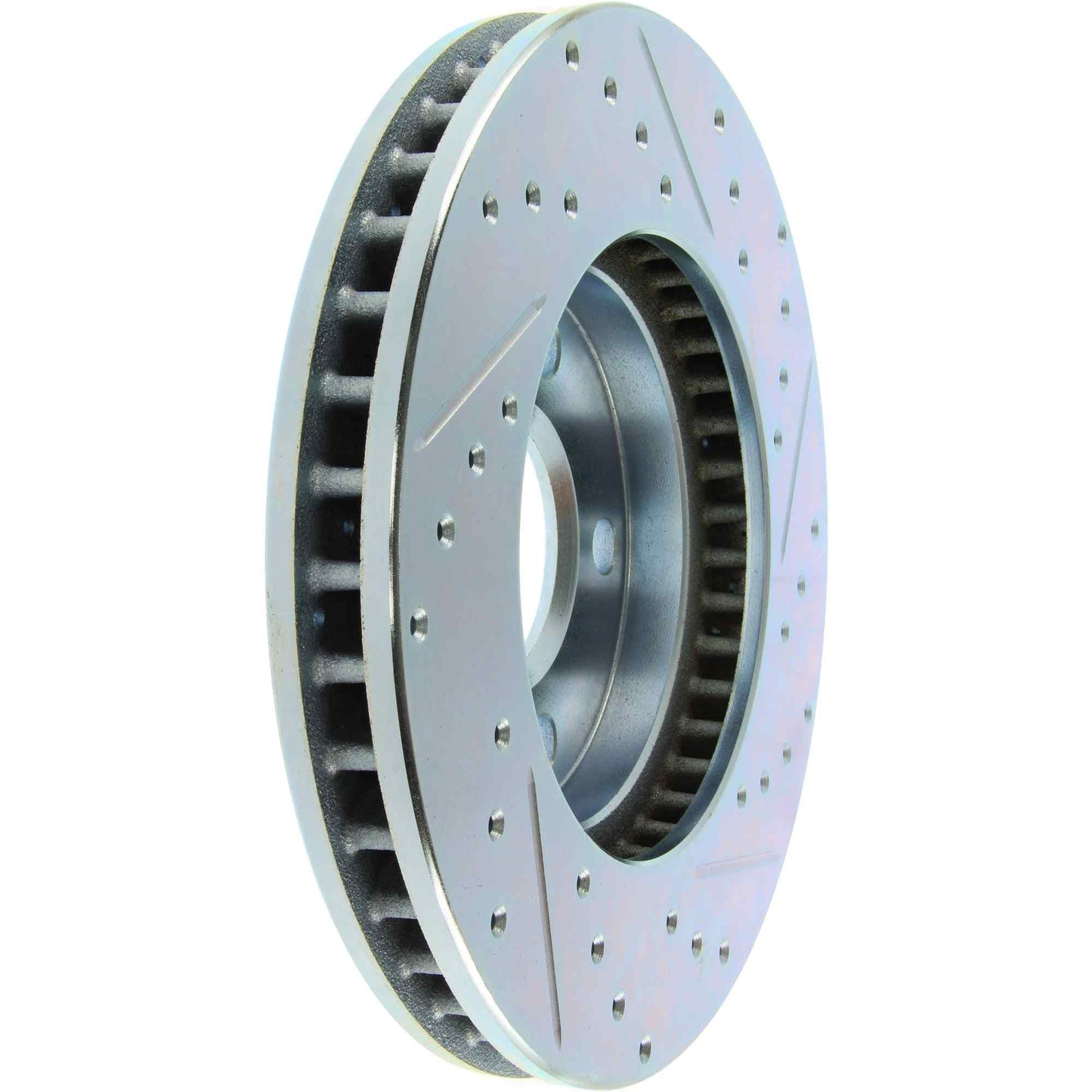 StopTech Select Sport Drilled And Slotted Brake Rotor; Front Right