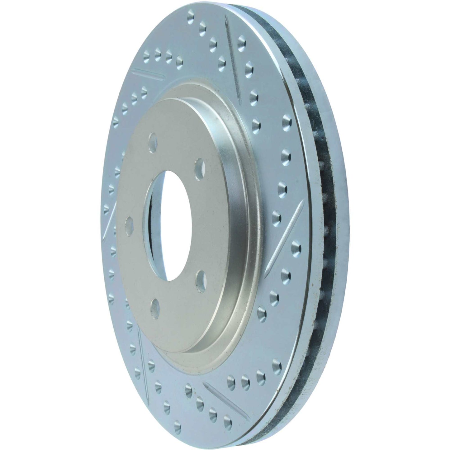 StopTech Select Sport Drilled And Slotted Brake Rotor; Front Left