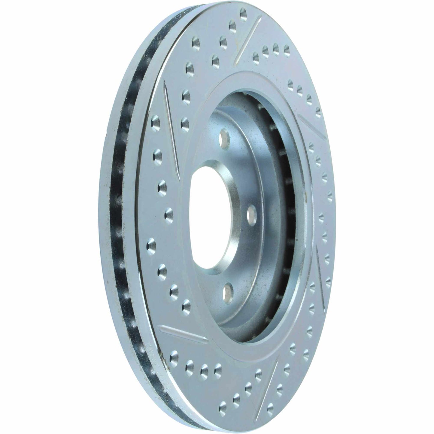 StopTech Select Sport Drilled And Slotted Brake Rotor; Front Left
