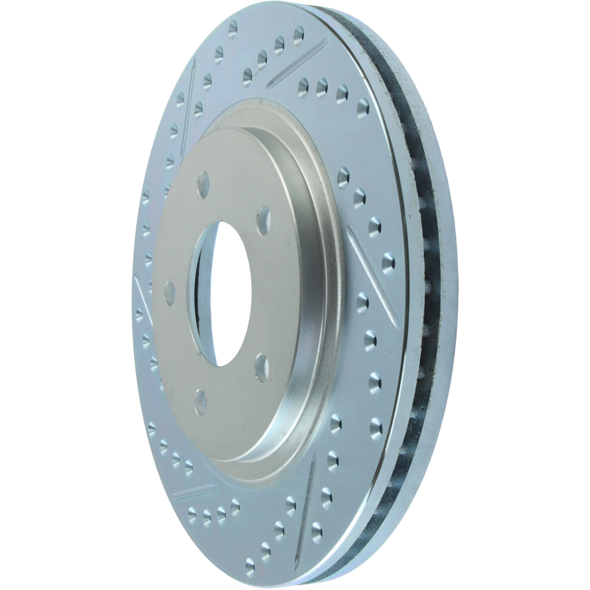StopTech Select Sport Drilled And Slotted Brake Rotor; Front Right