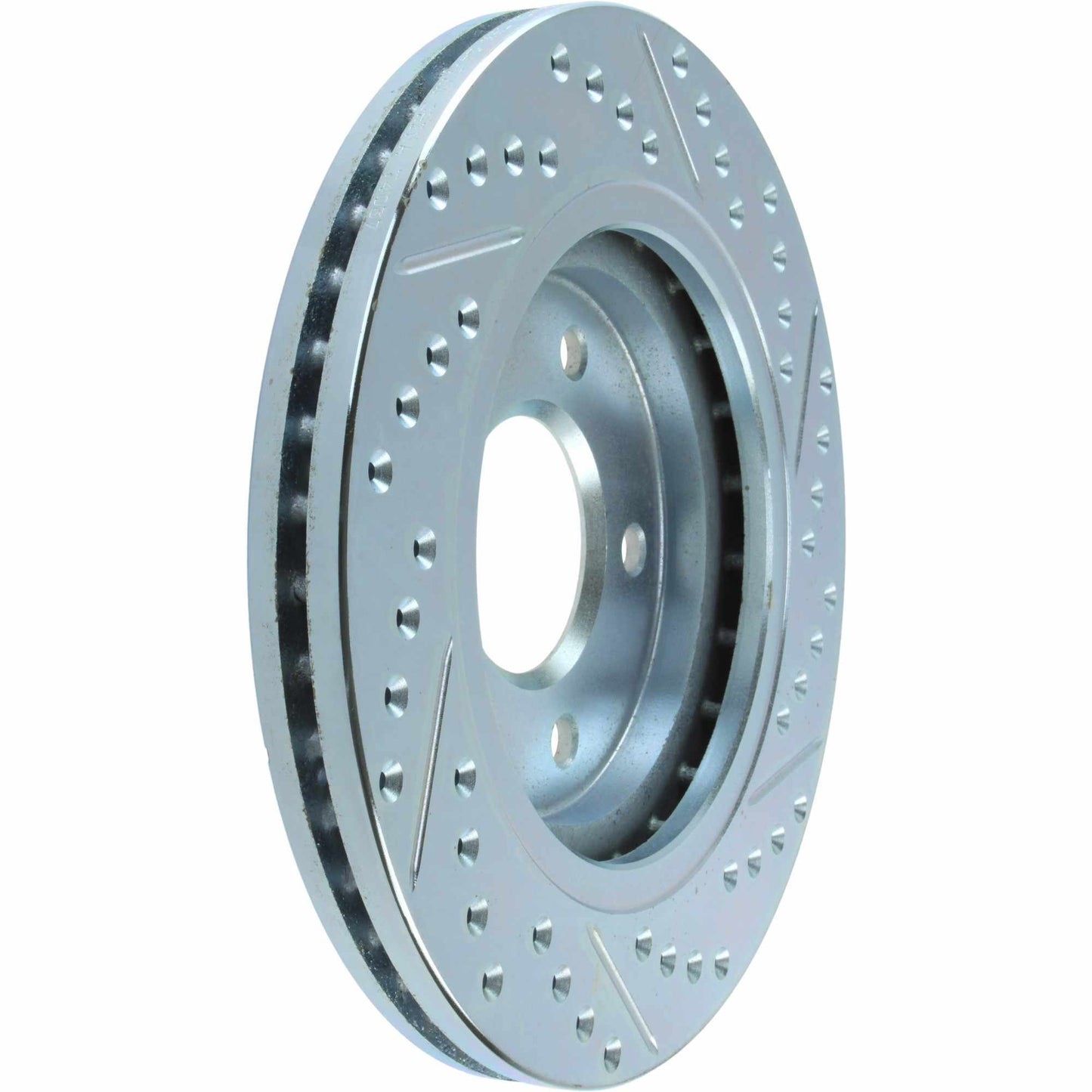 StopTech Select Sport Drilled And Slotted Brake Rotor; Front Right