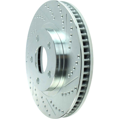 StopTech  Select Sport Drilled And Slotted Brake Rotor; Front Left