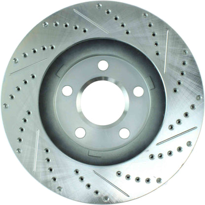 StopTech  Select Sport Drilled And Slotted Brake Rotor; Front Right