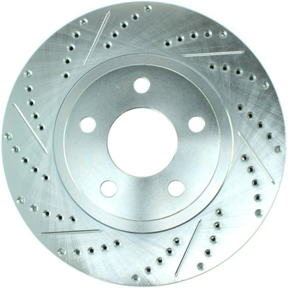 StopTech  Select Sport Drilled And Slotted Brake Rotor; Front Right