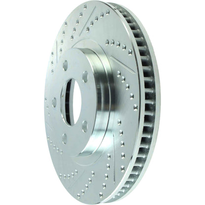 StopTech  Select Sport Drilled And Slotted Brake Rotor; Front Right