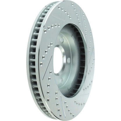 StopTech  Select Sport Drilled And Slotted Brake Rotor; Front Right
